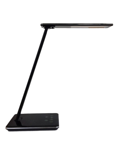 400124484,Lampa unilux led linka, buton touch, intensitate luminoasa reglabila, port usb, culoare negru
