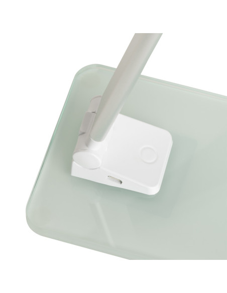 400124478,Lampa unilux led popy, design contemporan, mod lampa de noapte, cablu usb, portabila, baza stabila sticla 0.8cm, alumi