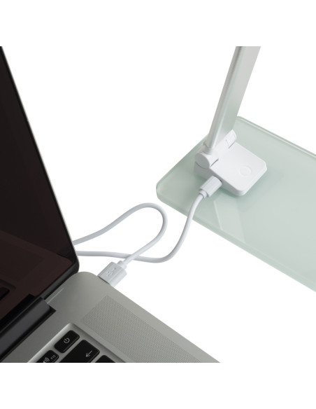 400124478,Lampa unilux led popy, design contemporan, mod lampa de noapte, cablu usb, portabila, baza stabila sticla 0.8cm, alumi