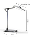 400172851,Lampa unilux led pureline, 2 comutatoare tactile, timer 1h, mod lampa de noapte, functie memorie, functie stingere int