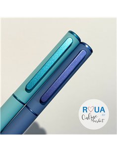 Set stilouri metalice cu cerneala termosensibila + Rezerve, Pastel touch, Albastru 2