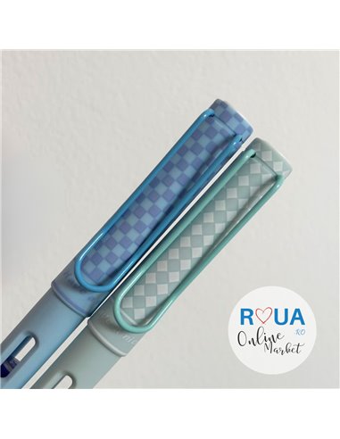 Set stilouri cu cerneala termosensibila + Rezerve, Traditional, Albastru/Verde