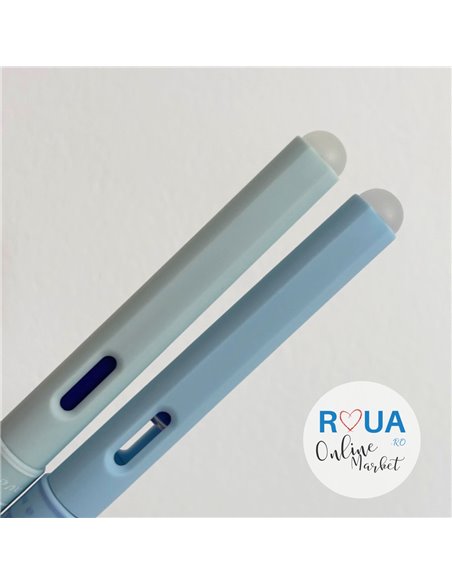 Set stilouri cu cerneala termosensibila + Rezerve, Traditional, Albastru/Verde