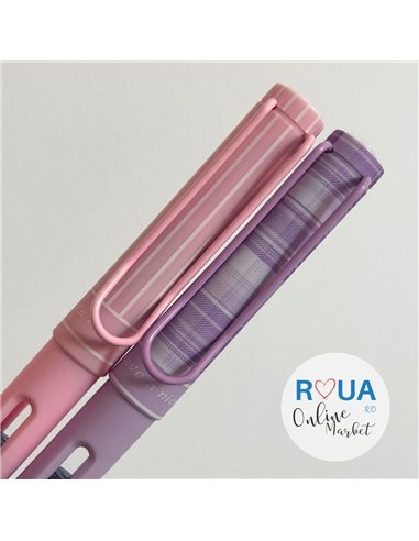 Set stilouri cu cerneala termosensibila + Rezerve, Traditional, Roz/Mov