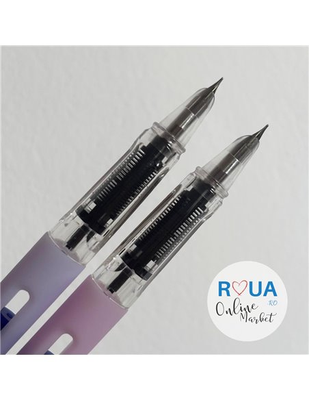 Set stilouri cu cerneala termosensibila + Rezerve, Magic bunny, Mov