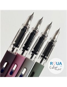 Set stilouri cu cerneala termosensibila + Rezerve, Pastel touch, Roz/Mov 2