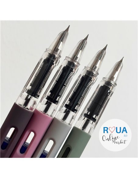 Set stilouri cu cerneala termosensibila + Rezerve, Pastel touch, Roz/Mov