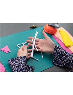 Hartie Gumata Aa Glitter Hg420w 20x30cm 10coli Daco 2