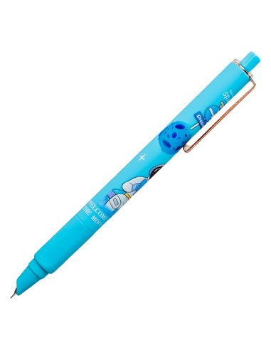 Set stilouri cu cerneala termosensibila si mecanism + Rezerve, Astronaut, Albastru