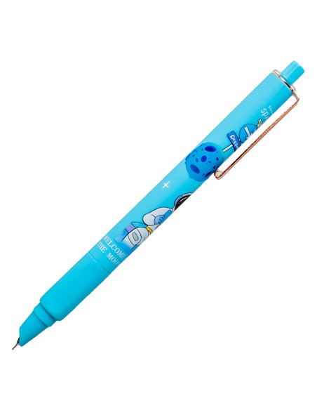 Set stilouri cu cerneala termosensibila si mecanism + Rezerve, Astronaut, Albastru