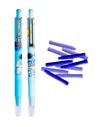 Set stilouri cu cerneala termosensibila si mecanism + Rezerve, Astronaut, Bleu