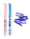 Set stilouri cu cerneala termosensibila + Rezerve, Sporty girl, Roz/Mov