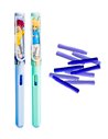 Set stilouri cu cerneala termosensibila + Rezerve, Anime football, Albastru/Verde