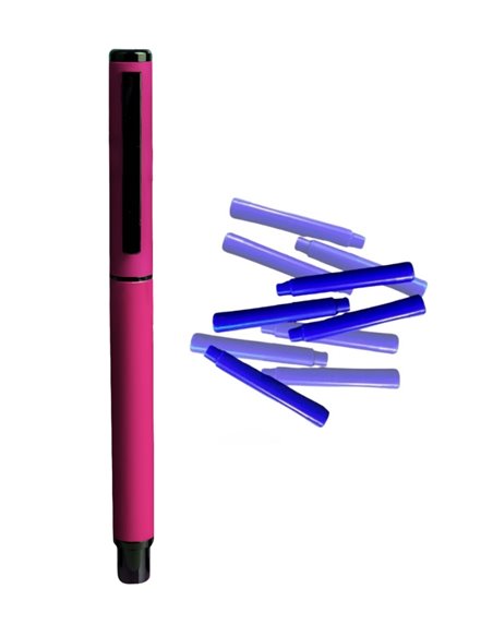 Stilou metalic cu cerneala termosensibila + Rezerve, Sakura bloom