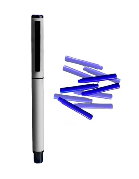 Stilou metalic cu cerneala termosensibila + Rezerve, Stone mist