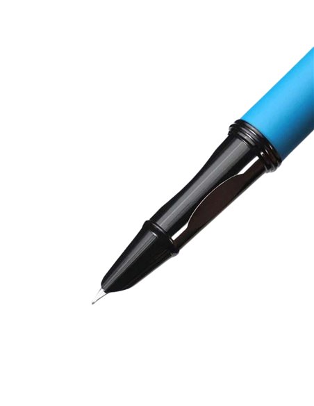 Stilou metalic cu cerneala termosensibila si penita ascunsa + Rezerve, Fancy, Negru