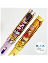 Set stilouri cu cerneala termosensibila + Rezerve, Girl, Mov/Galben