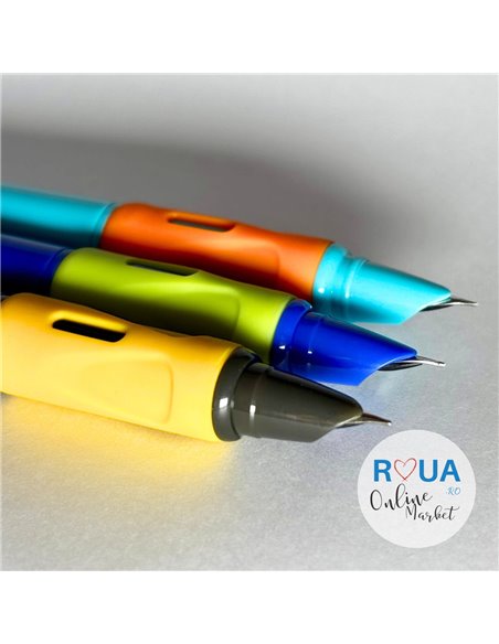 Set stilouri cu mecanism si cerneala termosensibila + Rezerve, Neon trio