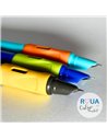 Set stilouri cu mecanism si cerneala termosensibila + Rezerve, Neon trio