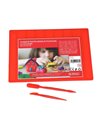 Planseta plastic pentru modelat cu accesorii HERLITZ 9474740, Rosie
