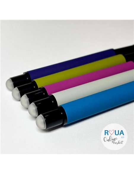 Stilou metalic cu cerneala termosensibila + Rezerve, Stone mist