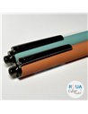 Set stilouri cu cerneala termosensibila si mecanism + Rezerve, Flow, Roz/Bleu