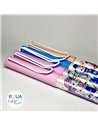 Set stilouri cu cerneala termosensibila + Rezerve, Sporty girl, Roz/Albastru