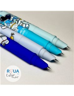 Set stilouri cu cerneala termosensibila si mecanism + Rezerve, Astronaut, Albastru 2