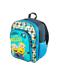 G364,Ghiozdan St.Majewski Minions, 2 compartimente, 2 buzunare, bleu, 624810