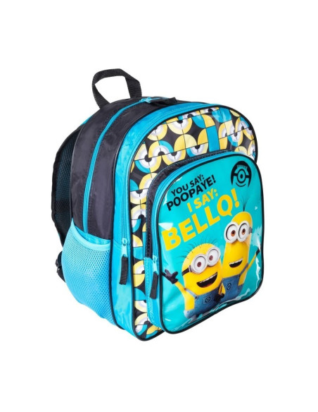 G364,Ghiozdan St.Majewski Minions, 2 compartimente, 2 buzunare, bleu, 624810