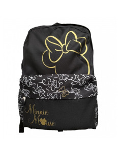 G314,Ghiozdan St.Majewski Minnie Mouse Youth, 1 compartiment, 1 buzunar, negru, BP-33 / 207105