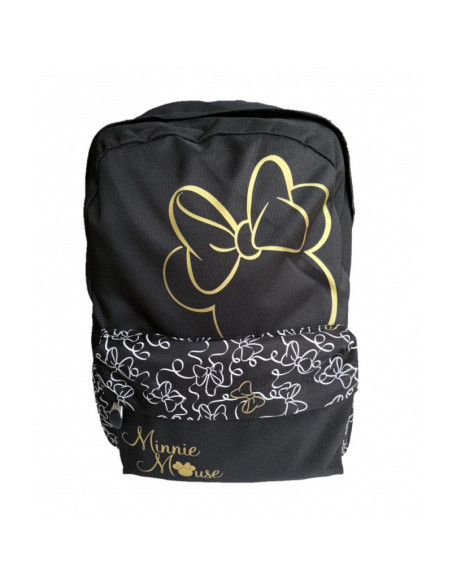 G314,Ghiozdan St.Majewski Minnie Mouse Youth, 1 compartiment, 1 buzunar, negru, BP-33 / 207105