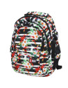G433,Ghiozdan St.Majewski St.Right Tropical Stripes, 4 compartimente, 2 buzunare, multicolor, 618390