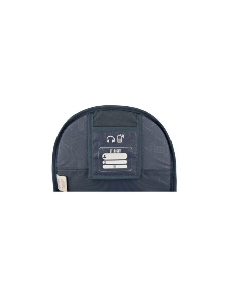 G279,Ghiozdan St.Majewski St.Right Stars, 2 compartimente, 4 buzunare, bleumarin, BP-07 / 617546