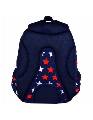 G279,Ghiozdan St.Majewski St.Right Stars, 2 compartimente, 4 buzunare, bleumarin, BP-07 / 617546