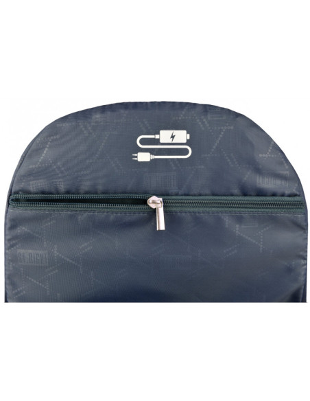 G460,Ghiozdan St.Majewski St.Right Boho, 4 compartimente, 2 buzunare, gri, BP-06/47 / 622267