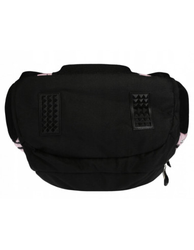 G461,Ghiozdan St.Majewski St.Right Dogs, 4 compartimente, 2 buzunare, roz cu negru, BP-06 / 620690