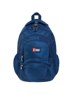 G534,Ghiozdan St.Majewski St.Right Navy, 4 compartimente, 2 buzunare, bleumarin, BP05 / 646270