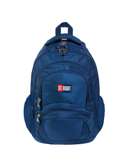 G534,Ghiozdan St.Majewski St.Right Navy, 4 compartimente, 2 buzunare, bleumarin, BP05 / 646270