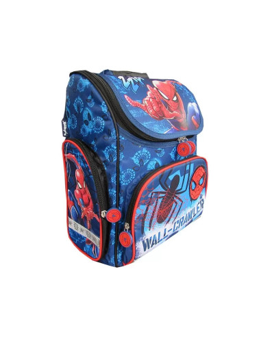 G509,Ghiozdan St.Majewski Spiderman, clasele I-IV, 1 compartiment, 3 buzunare, albastru, 651281