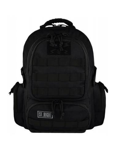 G548,Ghiozdan St.Majewski St.Right Military Black, 4 compartimente, 2 buzunare, negru, BP36 /619823