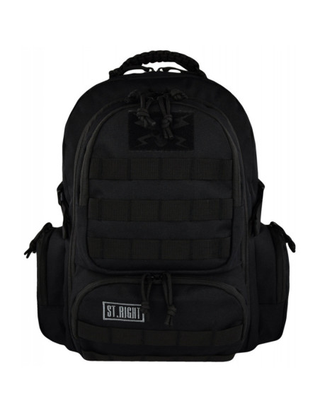 G548,Ghiozdan St.Majewski St.Right Military Black, 4 compartimente, 2 buzunare, negru, BP36 /619823