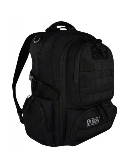 G548,Ghiozdan St.Majewski St.Right Military Black, 4 compartimente, 2 buzunare, negru, BP36 /619823