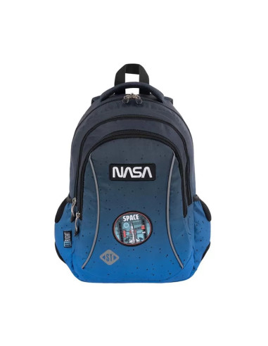G528,Ghiozdan St.Majewski St.Right Nasa, 3 compartimente, 2 buzunare, bleumarin, BP-26 / 653377