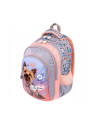 G599,Ghiozdan St.Majewski My Little Friend Dog, 40cm, 3 compartimente, gri cu roz si bleu, BPL58 / 668456