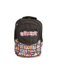 G606,Ghiozdan St.Majewski St.Right Colour Anime, 43cm, 4 compartimente, negru, BP1 / 667923