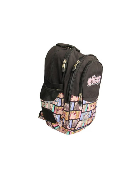G606,Ghiozdan St.Majewski St.Right Colour Anime, 43cm, 4 compartimente, negru, BP1 / 667923