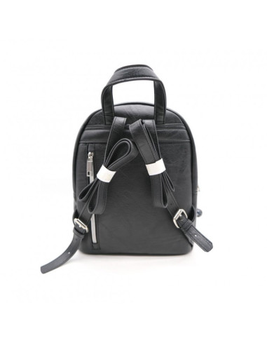 G611,Rucsac St.Majewski Wednesday, 28cm, 1 compartiment, piele sintetica, negru, 690976