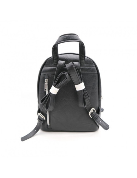 G611,Rucsac St.Majewski Wednesday, 28cm, 1 compartiment, piele sintetica, negru, 690976
