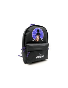 G613,Ghiozdan St.Majewski Wednesday si Thing, 40cm, 1 compartiment, negru, 690952